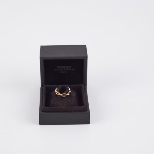 Hermes Chaine D'ancre Ring Size 55 Rose Gold - photo 2