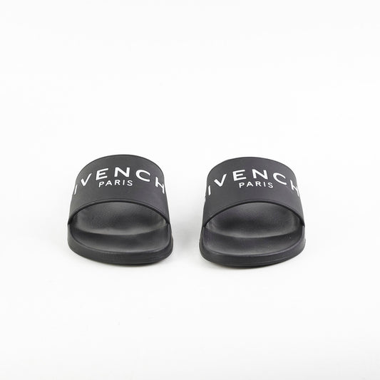 Givenchy Logo Black Slides Size 36 - photo 2