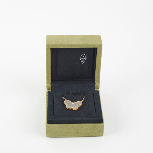 Van Cleef & Arpels VCA MOP Lucky Butterfly Pendant Necklace - photo 2
