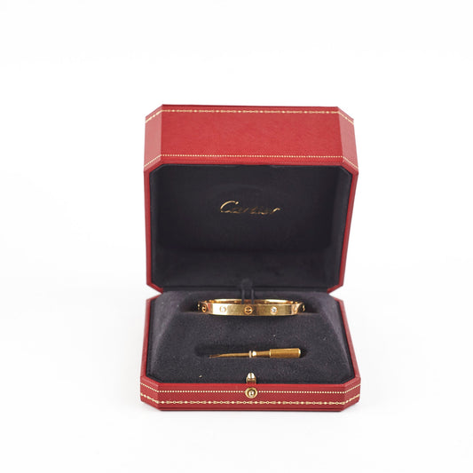 Cartier Love Diamond Bracelet Yellow Gold Size 17 - photo 2