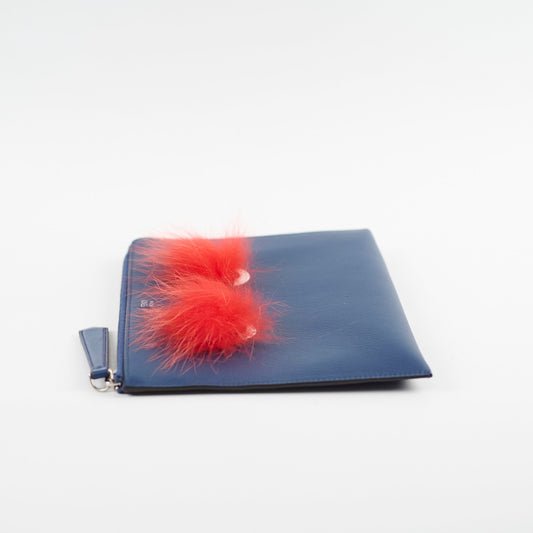 Fendi Monster Clutch Blue/Red - photo 2