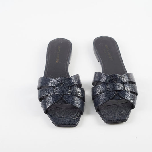 Saint Laurent Tribute Sandals Deep Ocean Size 37.5 - photo 2