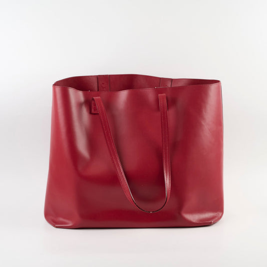 Fendi Monster Eye Leather Tote Red - photo 2