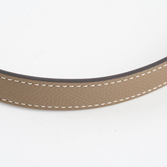 Hermes Kelly Belt Etoupe W Stamp - photo 2