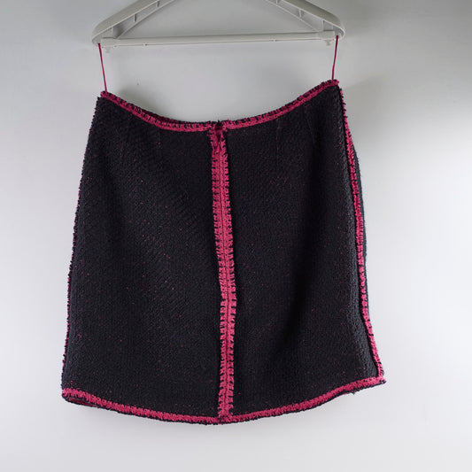 Chanel Tweed Skirt 22k Black & Pink size 40 - photo 2