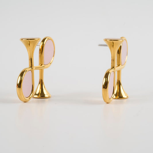 Hermes Cor H Earrings Mauve Costume Jewellery - photo 2