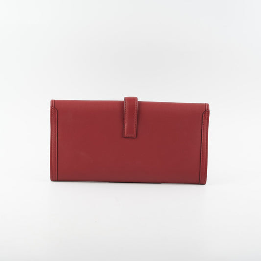 Hermes Jige Elan 29 Veau Swift Clutch Rouge Stamp X - photo 2