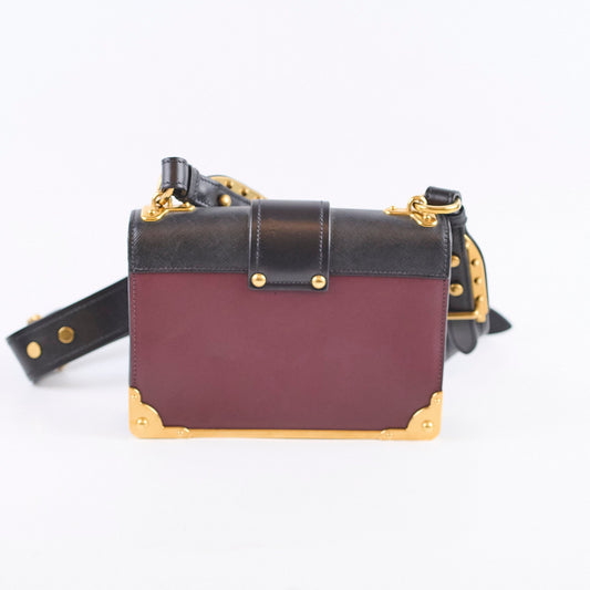 Prada Cahier Crossbody Burgundy/Black - photo 2