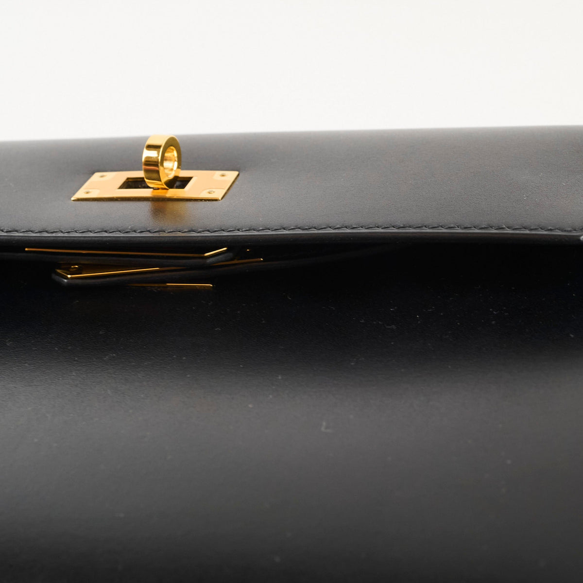 Hermes Kelly Depeches 25 Tadelakt Noir Black(U Stamp) - photo 12