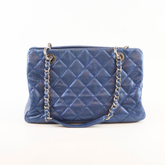 Chanel Chic Shopping Tote Caviar Blue - photo 2