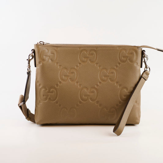 Gucci Jumbo GG Medium Messenger Bag Taupe - photo 2