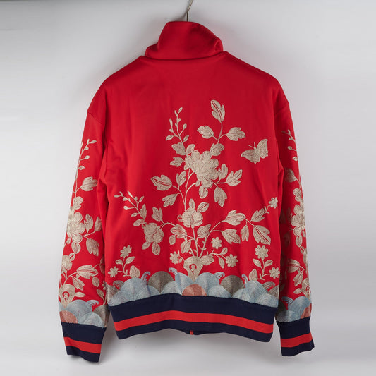 Gucci Floral Embroidery Track Jacket Red - photo 2