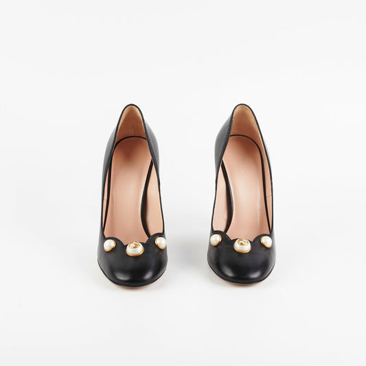 Gucci Black Pearl Heels - photo 2