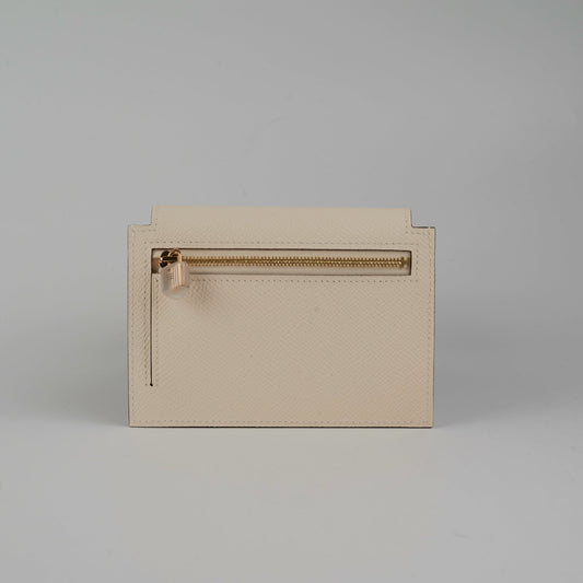 Hermes Kelly Pocket Compact Wallet Nata - photo 2