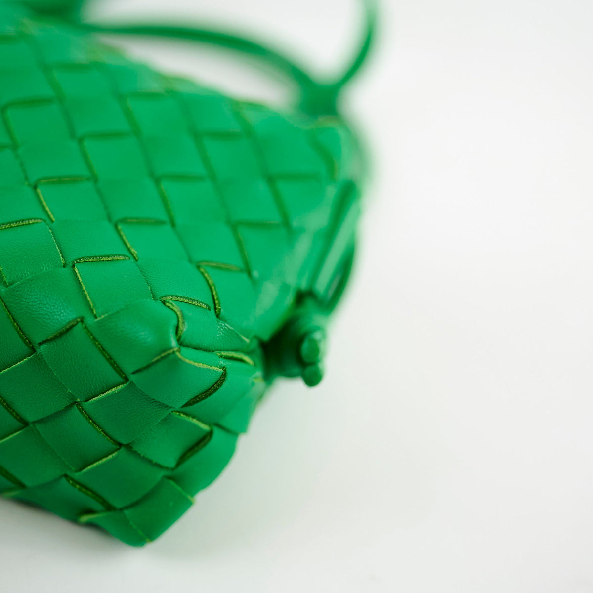 Bottega Veneta Mini Loop Green Crossbody - photo 14