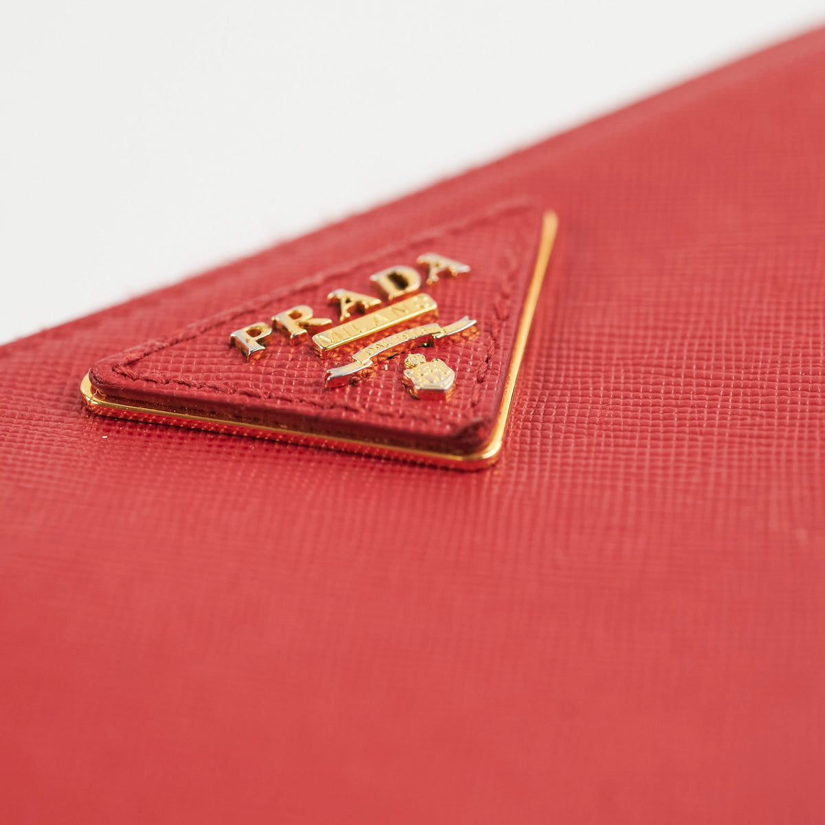 Prada Saffiano Long Zip Wallet Red - photo 14