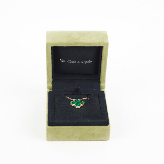 Van Cleef & Arpels Vintage Alhambra Malachite Necklace - photo 2