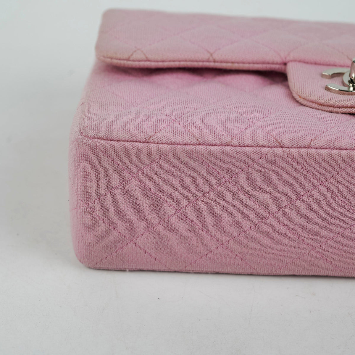 Chanel Classic Flap Small Pink Fabric - Series 6 - photo 19