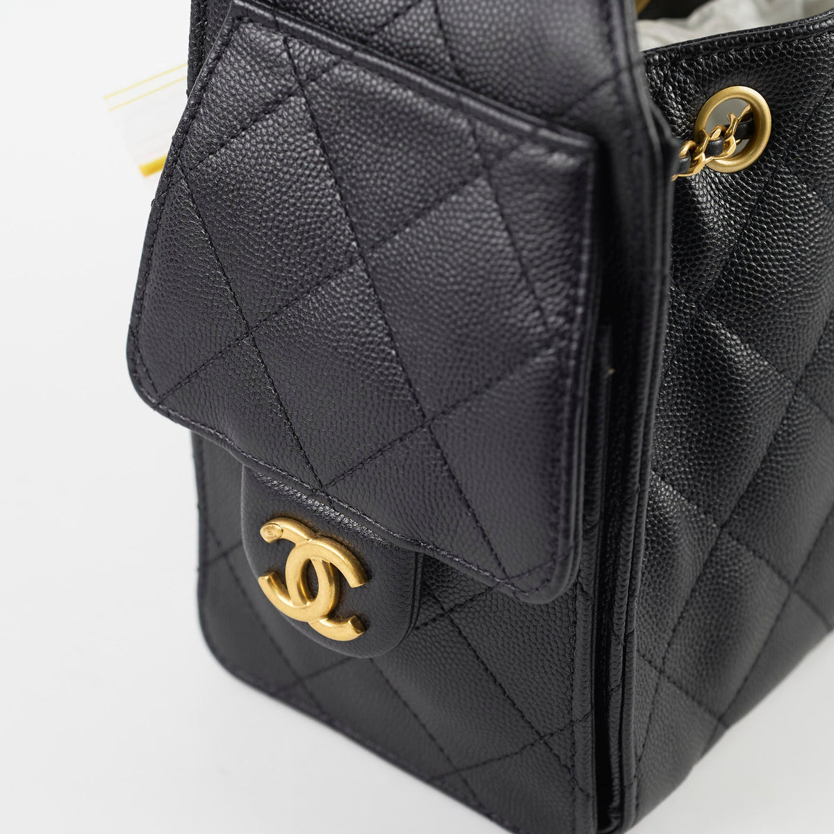 Chanel 25 Mini Black Caviar - photo 11