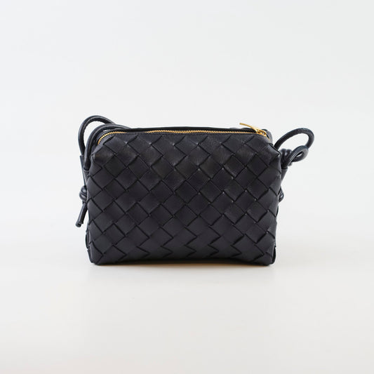 Bottega Veneta Mini Loop Navy Intrecciato leather - photo 2