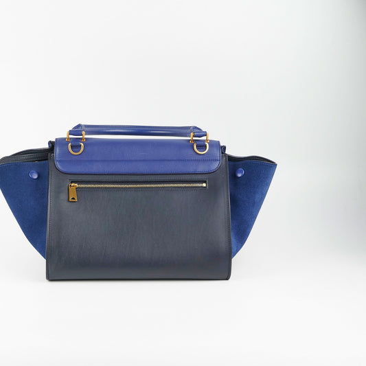 Celine Small Trapeze Blue/Black - photo 2