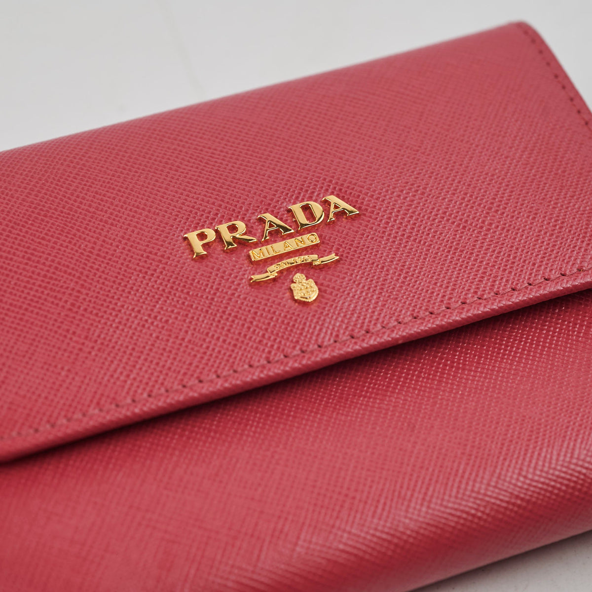 Prada Fuoco Saffiano Coin Purse Wallet Pink - photo 11