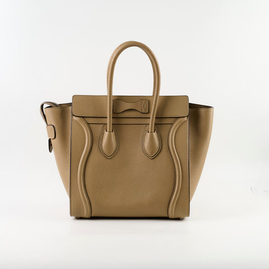 Celine Micro Luggage Beige Calfskin - photo 2