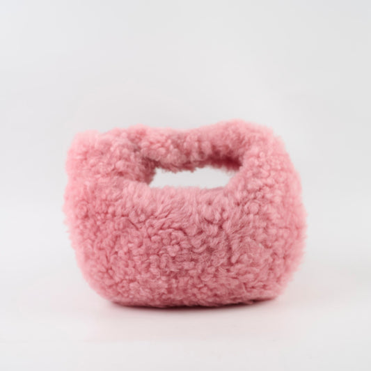 Bottega Veneta Mini Jodie Shearling Pink - photo 2