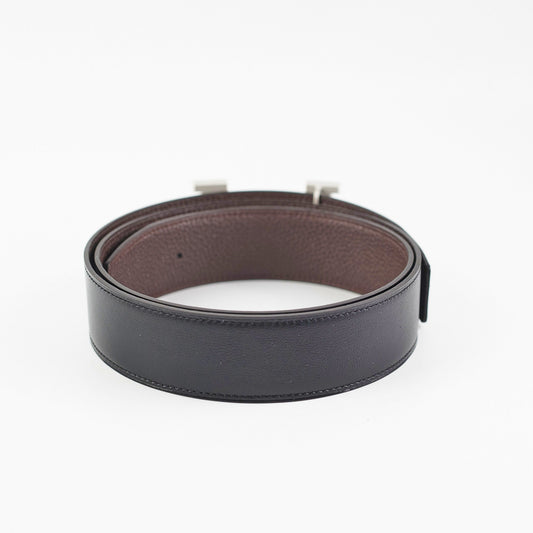 Hermes Mens 95cm Black Reversible Belt - photo 2