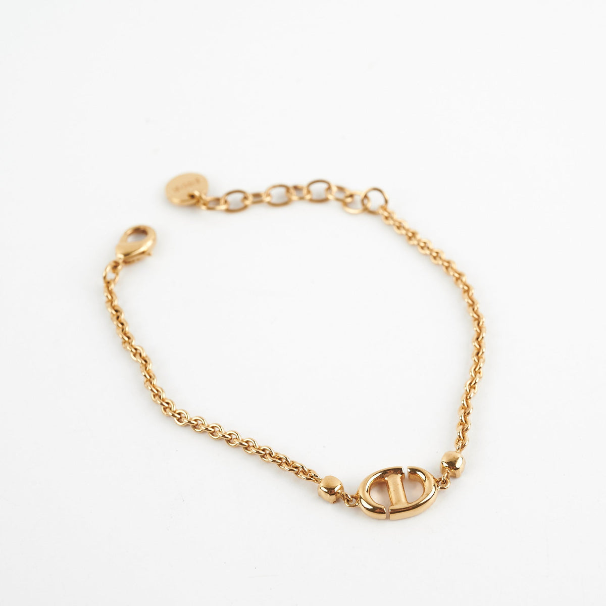 Christian Dior Gold CD Logo Rhinestone Bracelet Costume Jewellery - photo 8