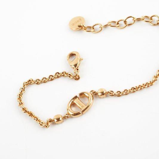 Christian Dior Gold CD Logo Rhinestone Bracelet Costume Jewellery - photo 2
