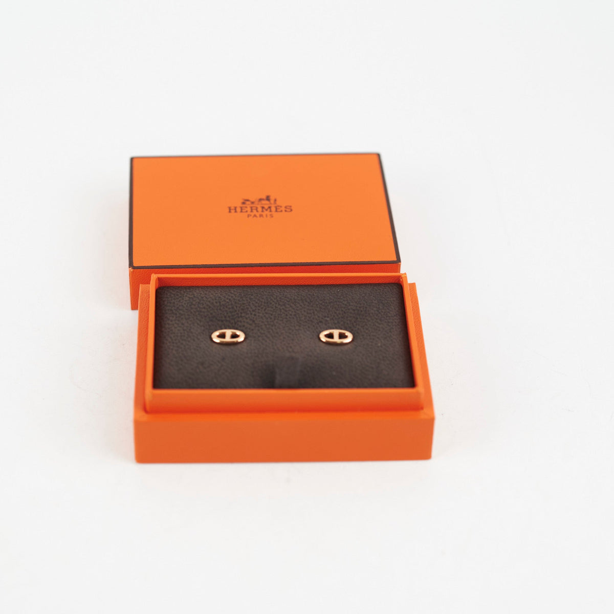 Hermes Farandole Rose Gold Stud Earrings - photo 5