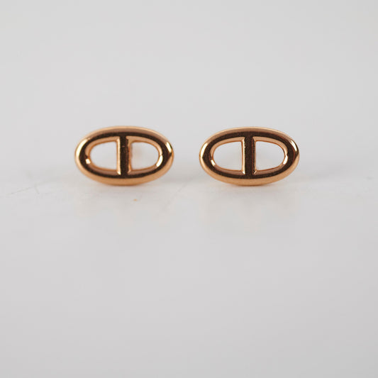 Hermes Farandole Rose Gold Stud Earrings - photo 2