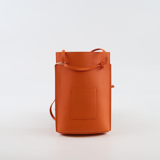 Loewe Howl's Moving Castle Calcifer Dice Pocket bag Calfskin Orange - photo 2