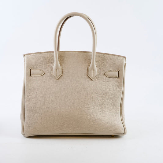 Hermes Birkin 30 Craie Togo - A Stamp - photo 2