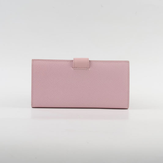 Prada Saffiano Long Wallet Pink - photo 2