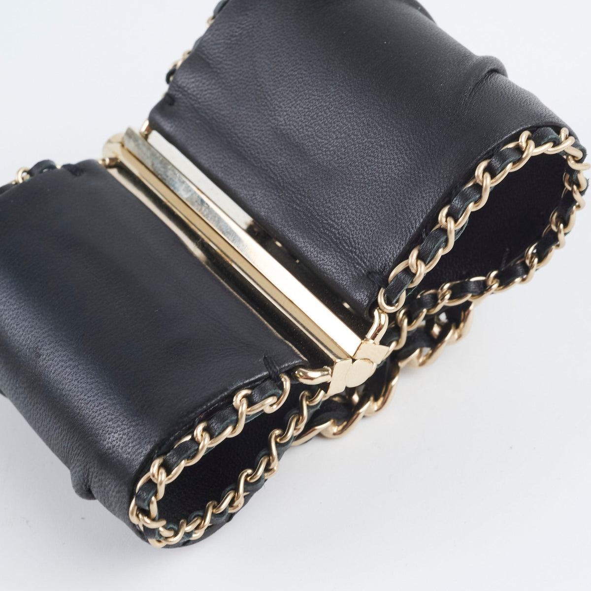 Chanel CC Logo Leather Cuff Black - photo 5