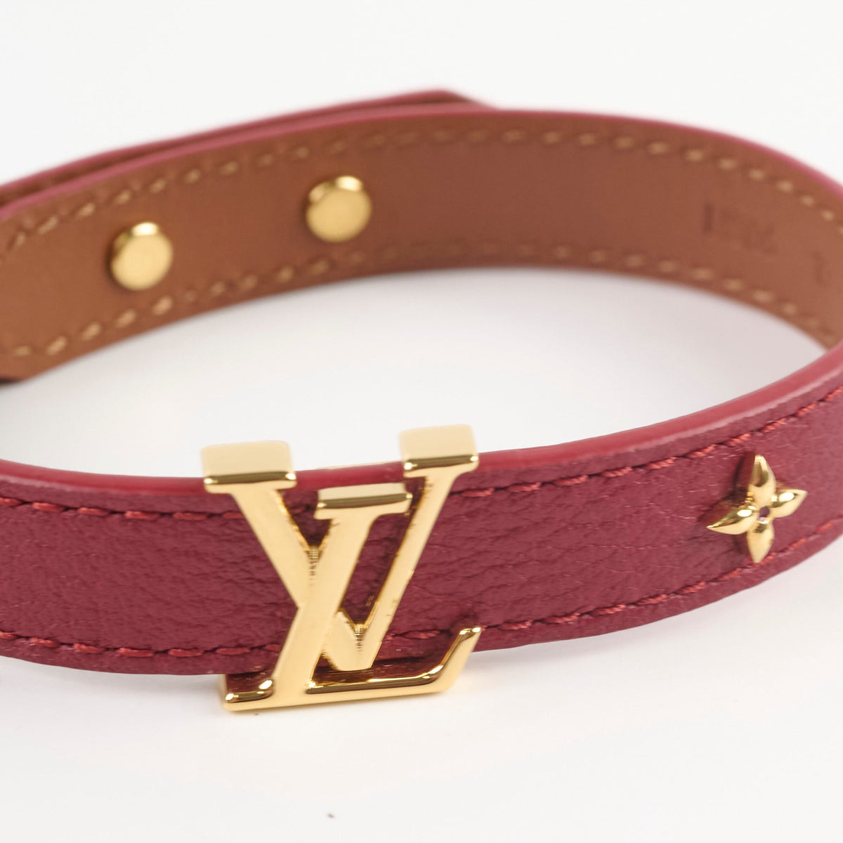 Louis Vuitton Red Leather Bracelet - photo 8