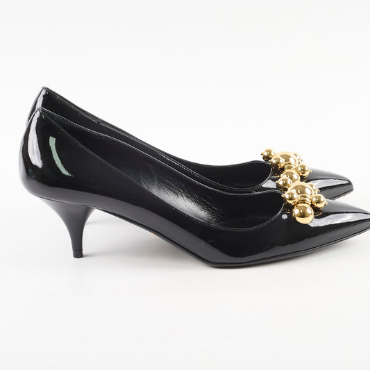 Prada Patent Heels Black 39.5 - photo 2