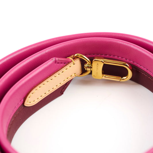 Louis Vuitton Two Tone Leather Strap Fuchshia/Burgundy - photo 2