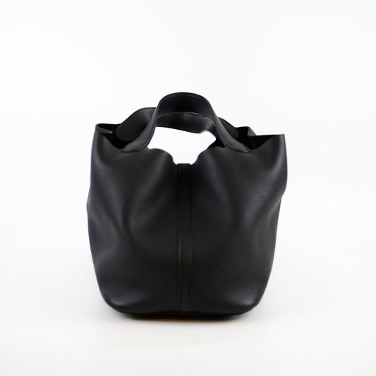 Hermes Picotin 22 Black PHW C Stamp - photo 2