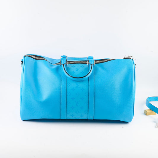 Louis Vuitton Keepall Bandouliere 50 Taigarama Blue - photo 2