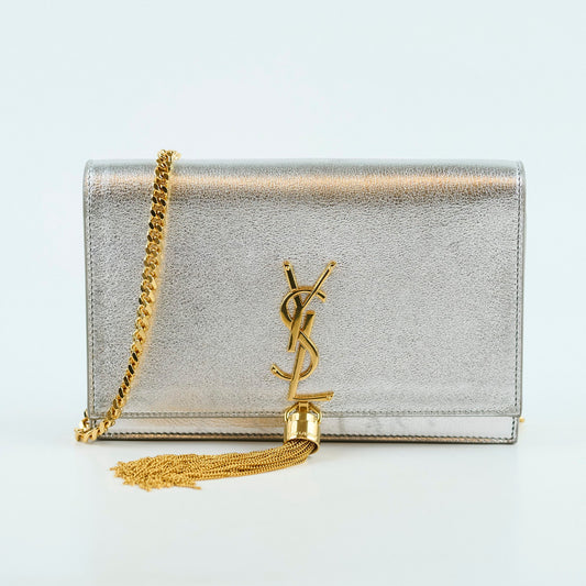 Saint Laurent Kate WOC Silver - photo 2