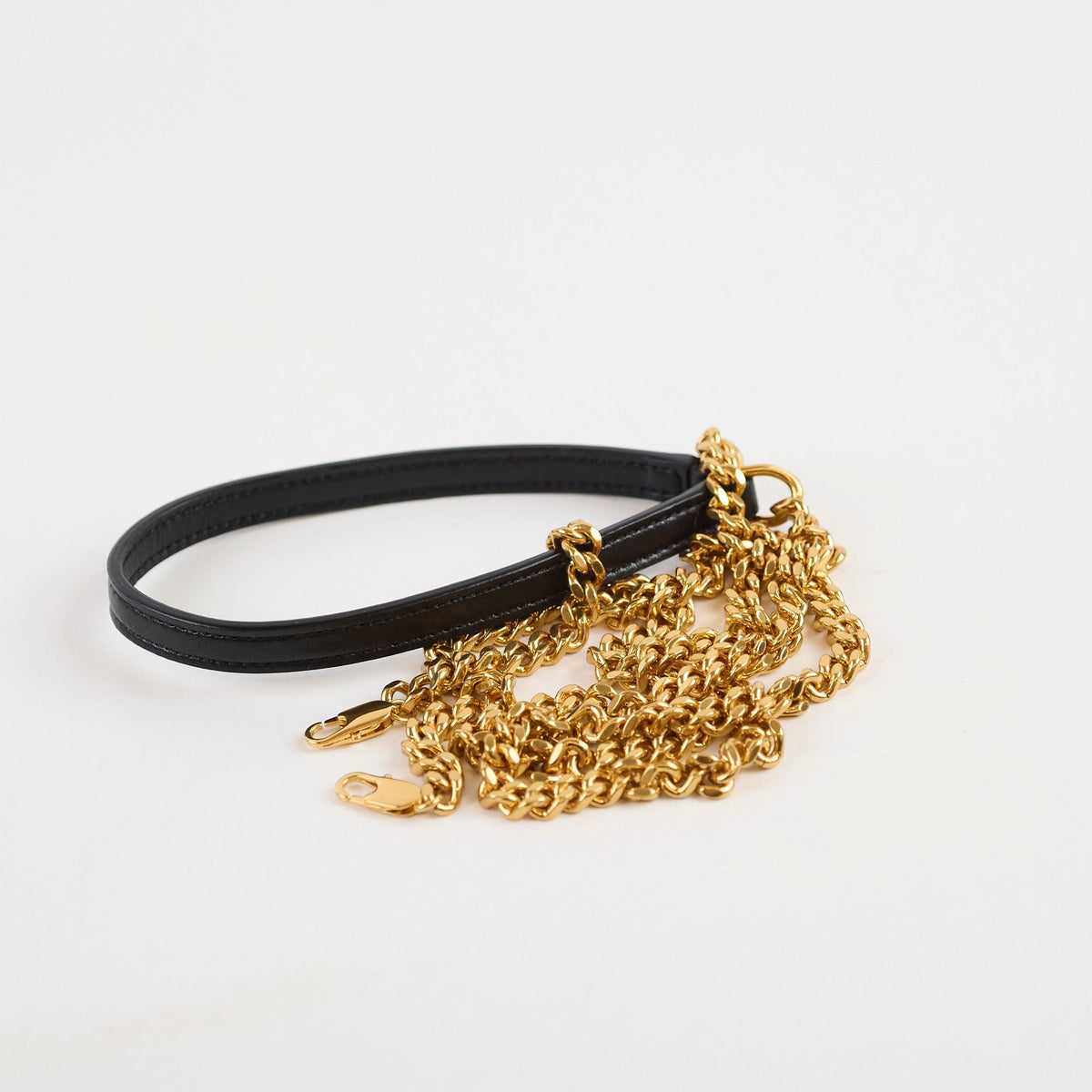 Saint Laurent Cassandre Envelope Wallet on Chain WOC Lambskin Black - photo 12
