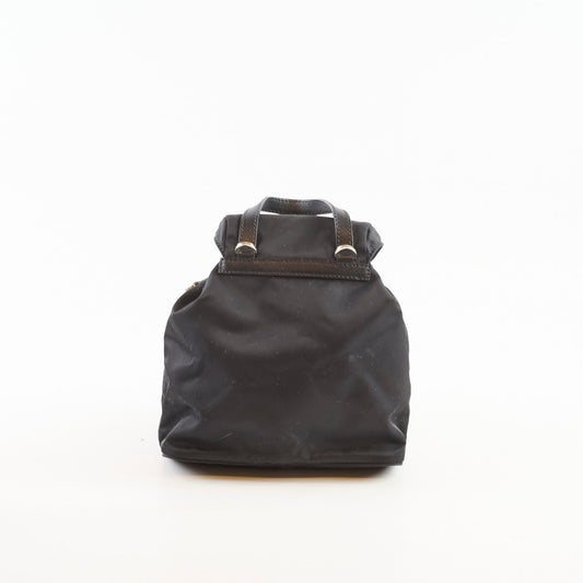 Prada Mini Nylon Chain Backpack Black - photo 2