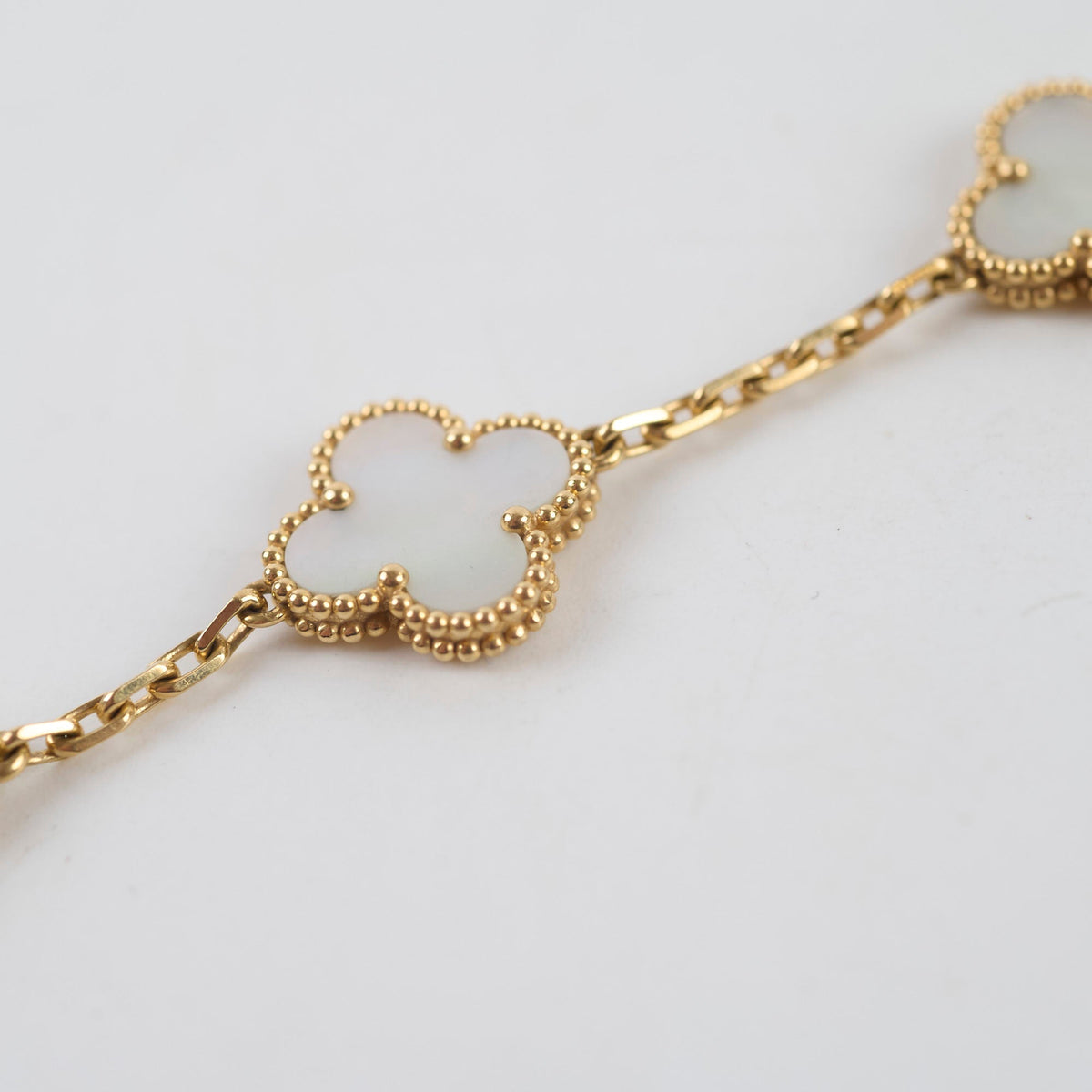 Van Cleef & Arpels Vintage Alhambra Mother Of Pearl MOP Bracelet - photo 5