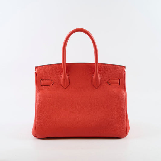 Hermes Birkin 30 Capucine X Stamp Togo Gold HW - photo 2
