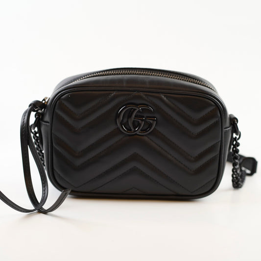 Gucci Marmont Mini Camera Black Crossbody - photo 2