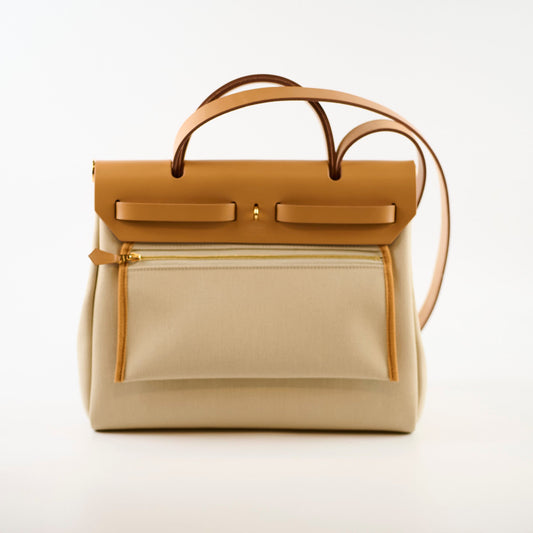 Hermes Herbag 31 Beton/Naturel Sable - U Stamp - photo 2