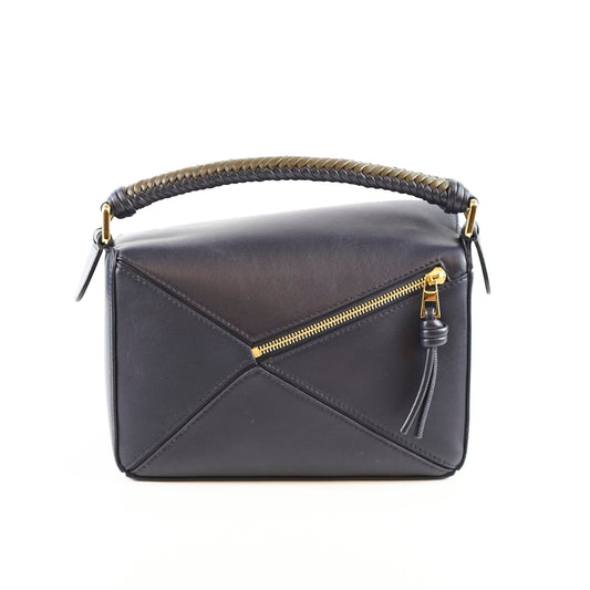 Loewe Puzzle Small with Braided Handle Navy - photo 2
